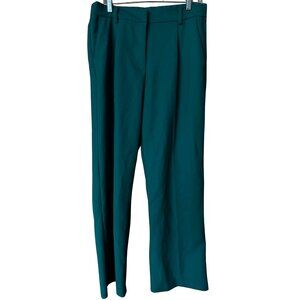 H&M Forest Green High-Waisted Trousers